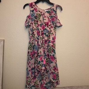 Girls floral print dress/romper